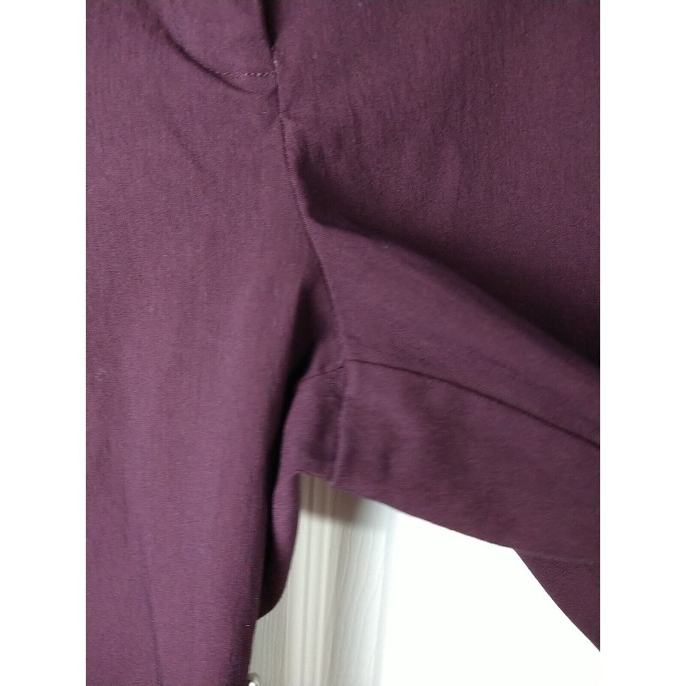 Mario Serrano Purple Cropped/Ankle Flat Front Pants. Size 8 - Picture 4 of 10